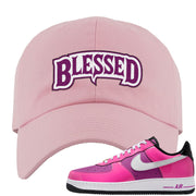 Las Vegas AF1s Dad Hat | Blessed Arch, Light Pink