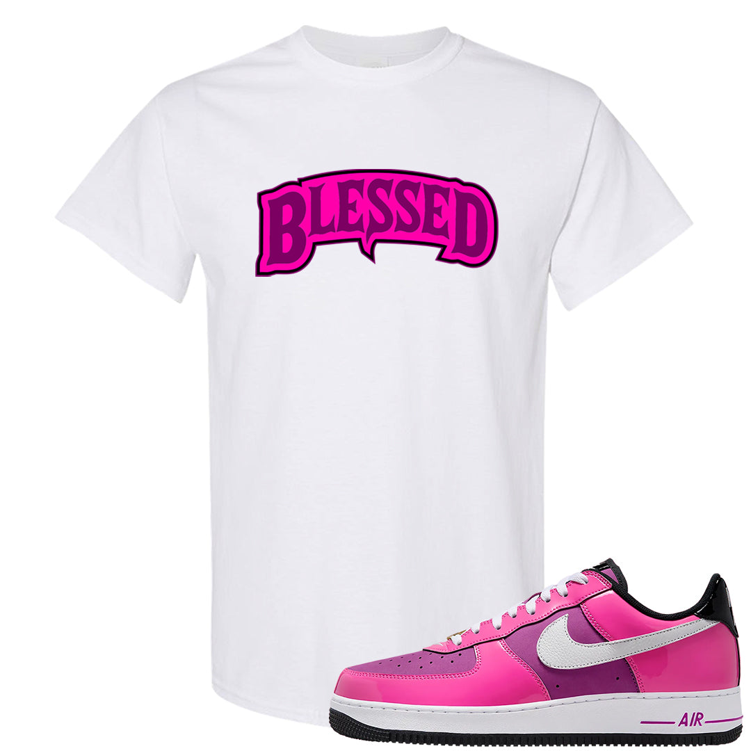 Las Vegas AF1s T Shirt | Blessed Arch, White