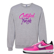 Las Vegas AF1s Crewneck Sweatshirt | Certified Fresh, Ash