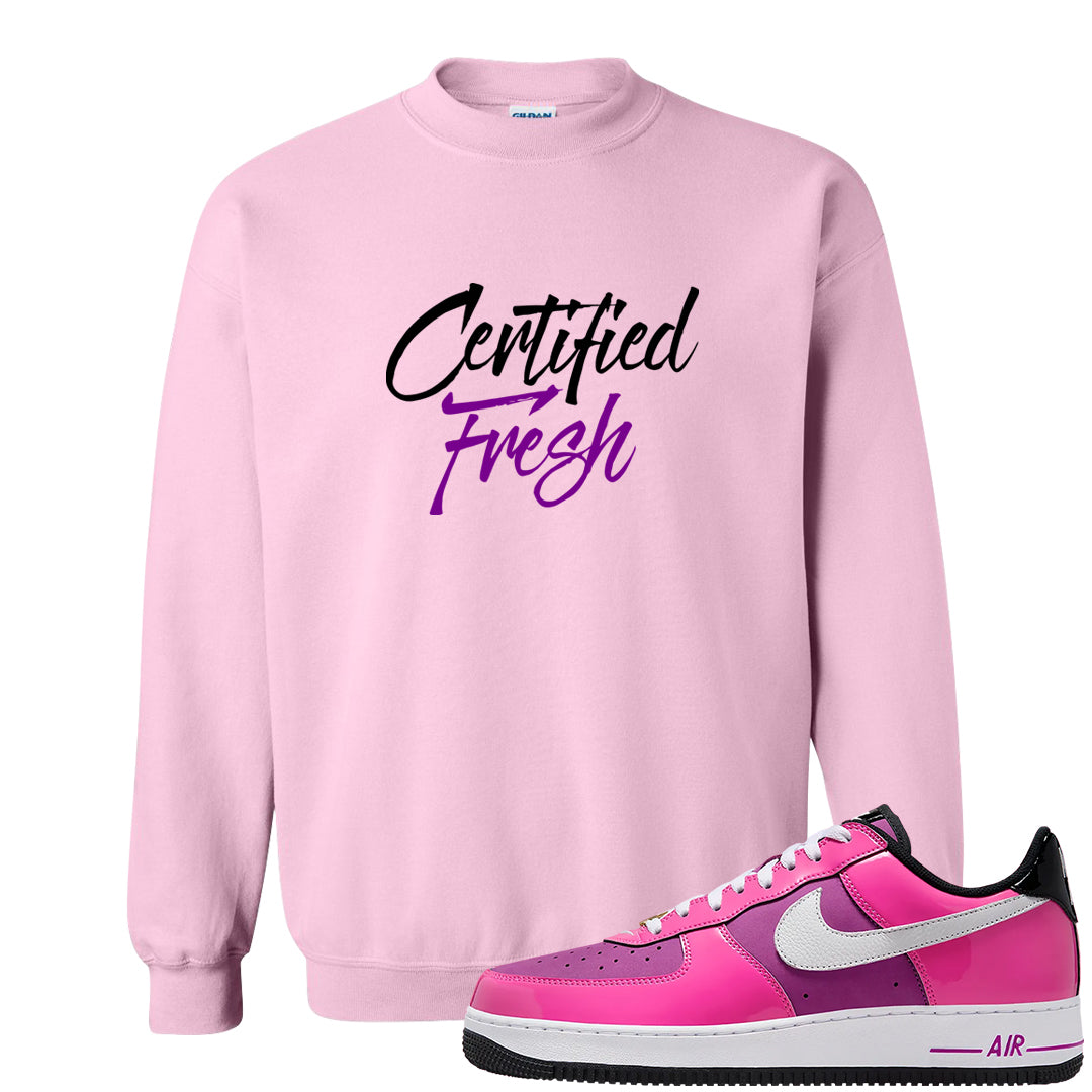 Las Vegas AF1s Crewneck Sweatshirt | Certified Fresh, Light Pink