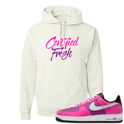 Las Vegas AF1s Hoodie | Certified Fresh, White