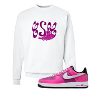 Las Vegas AF1s Crewneck Sweatshirt | Certified Sneakerhead, White