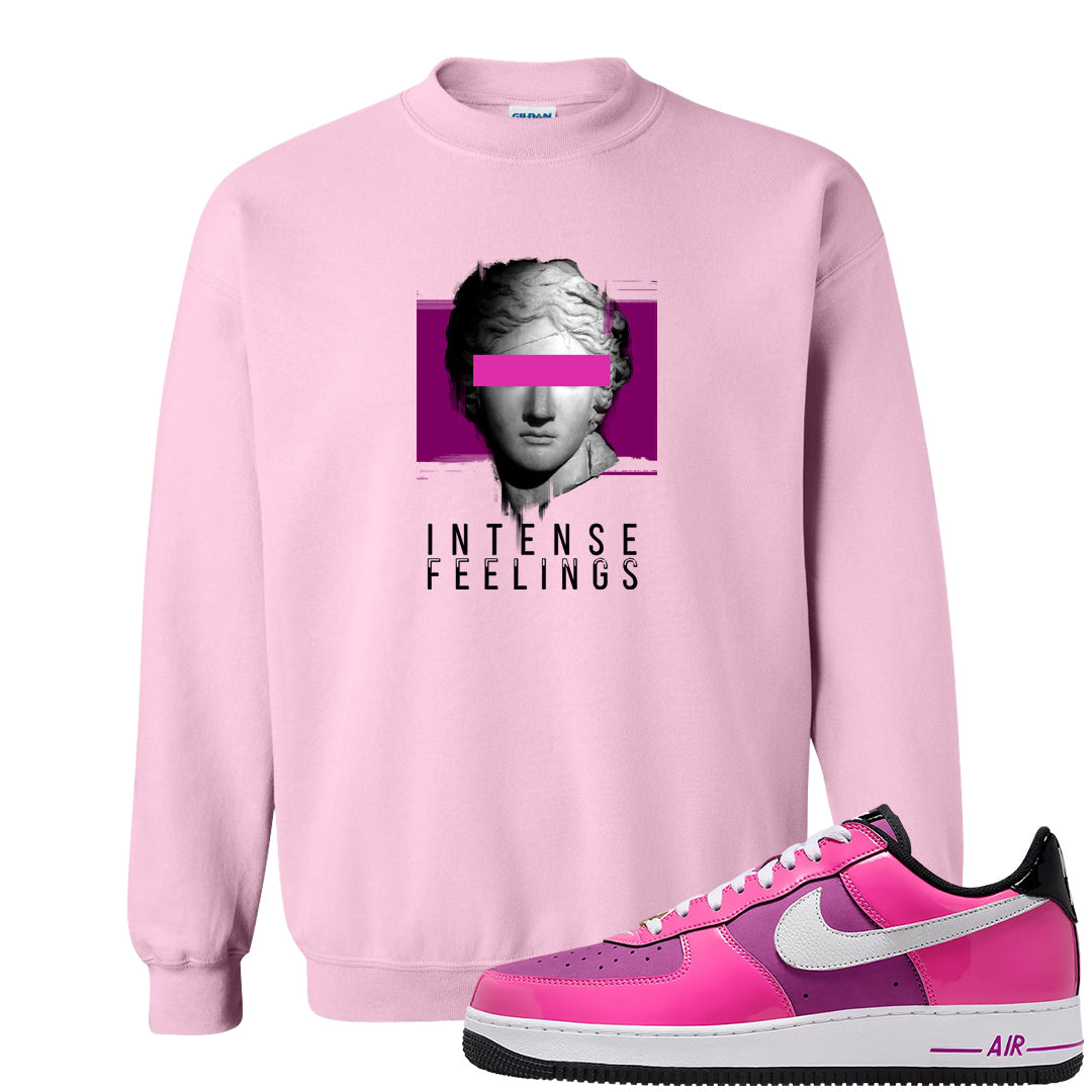 Las Vegas AF1s Crewneck Sweatshirt | Intense Feelings, Light Pink