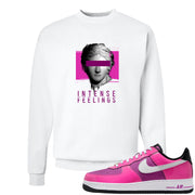 Las Vegas AF1s Crewneck Sweatshirt | Intense Feelings, White