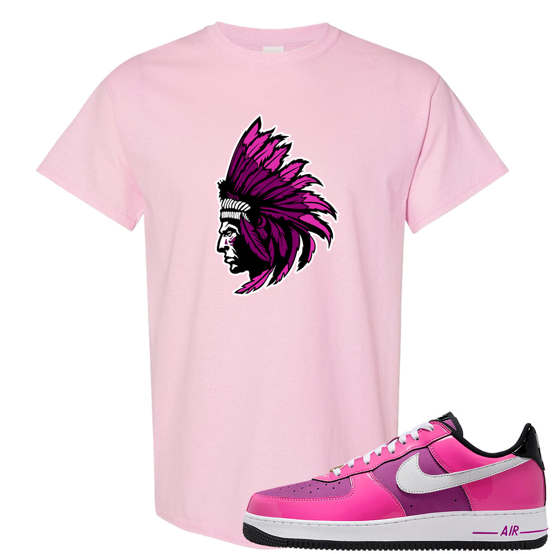 Las Vegas AF1s T Shirt | Indian Chief, Light Pink