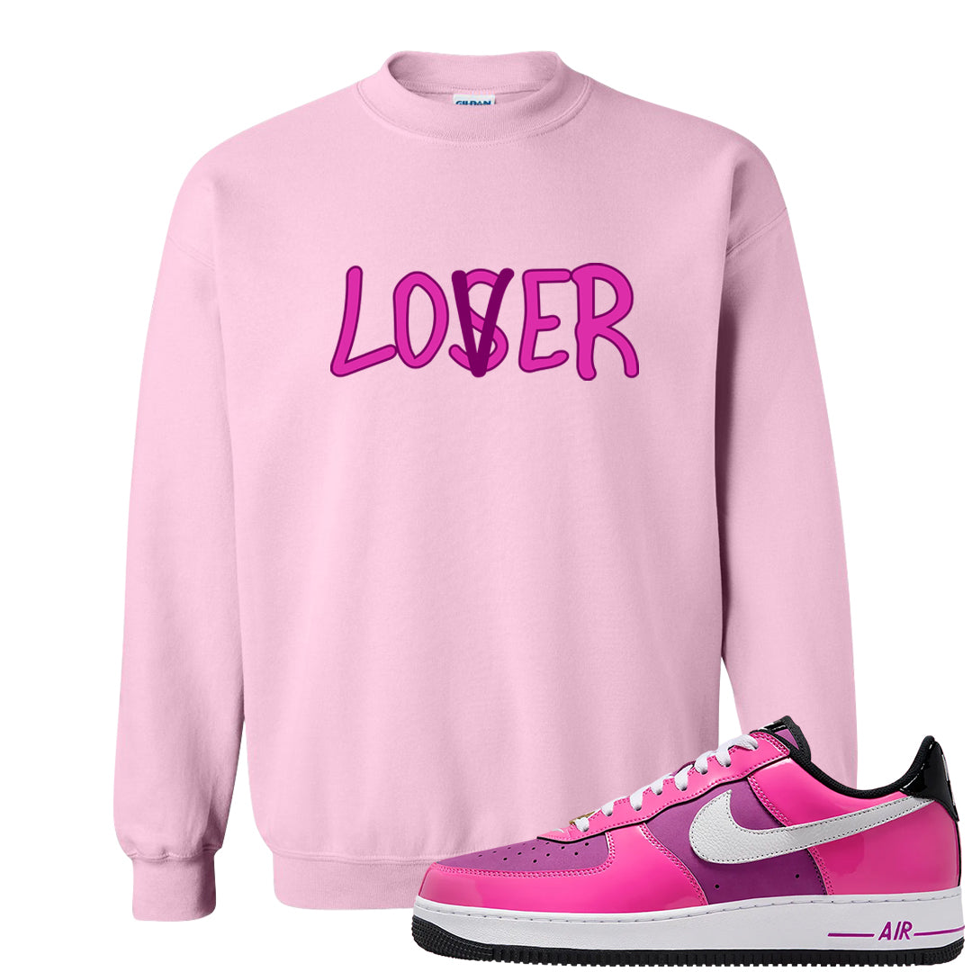 Las Vegas AF1s Crewneck Sweatshirt | Lover, Light Pink