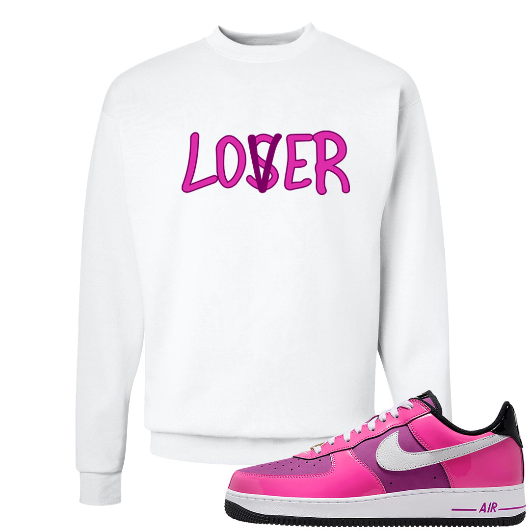 Las Vegas AF1s Crewneck Sweatshirt | Lover, White