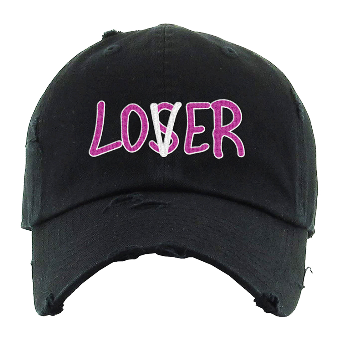 Las Vegas AF1s Distressed Dad Hat | Lover, Black