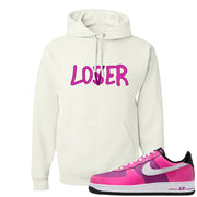 Las Vegas AF1s Hoodie | Lover, White