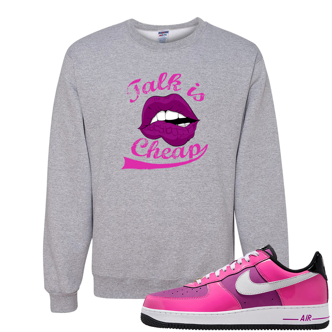 Las Vegas AF1s Crewneck Sweatshirt | Talk Lips, Ash