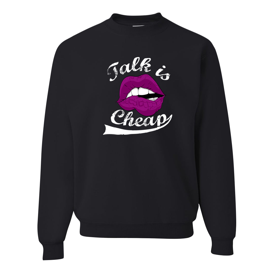 Las Vegas AF1s Crewneck Sweatshirt | Talk Lips, Black