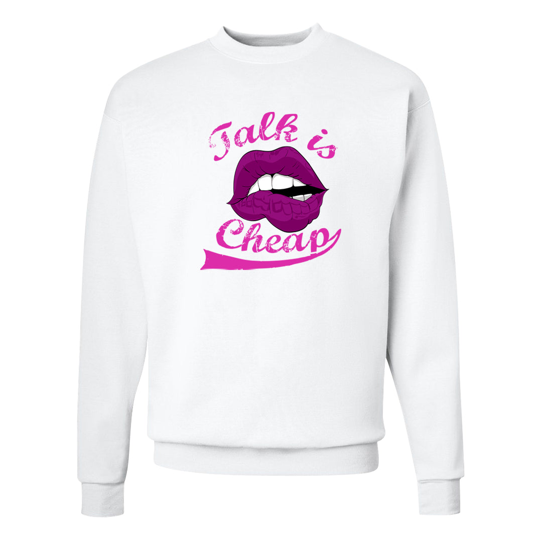 Las Vegas AF1s Crewneck Sweatshirt | Talk Lips, White