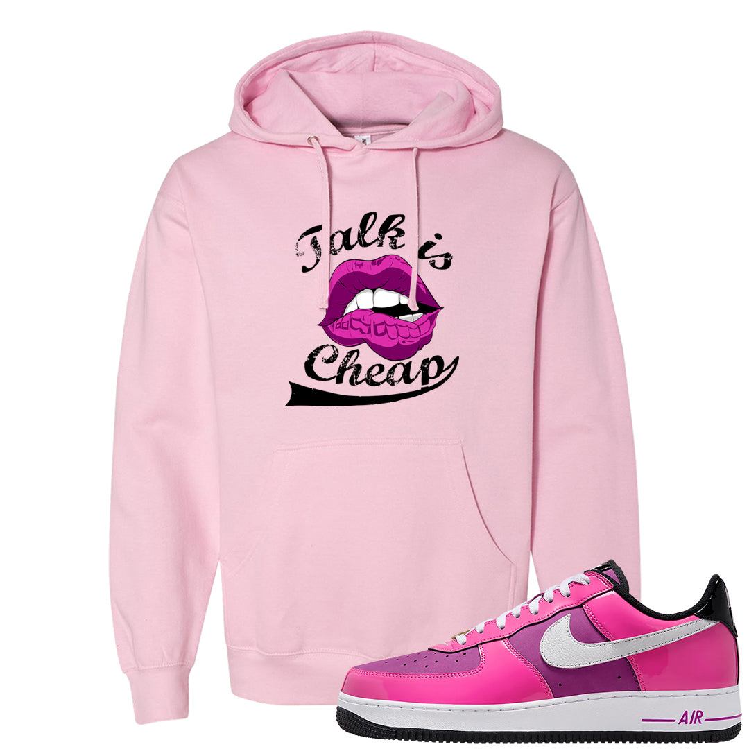 Las Vegas AF1s Hoodie | Talk Lips, Light Pink