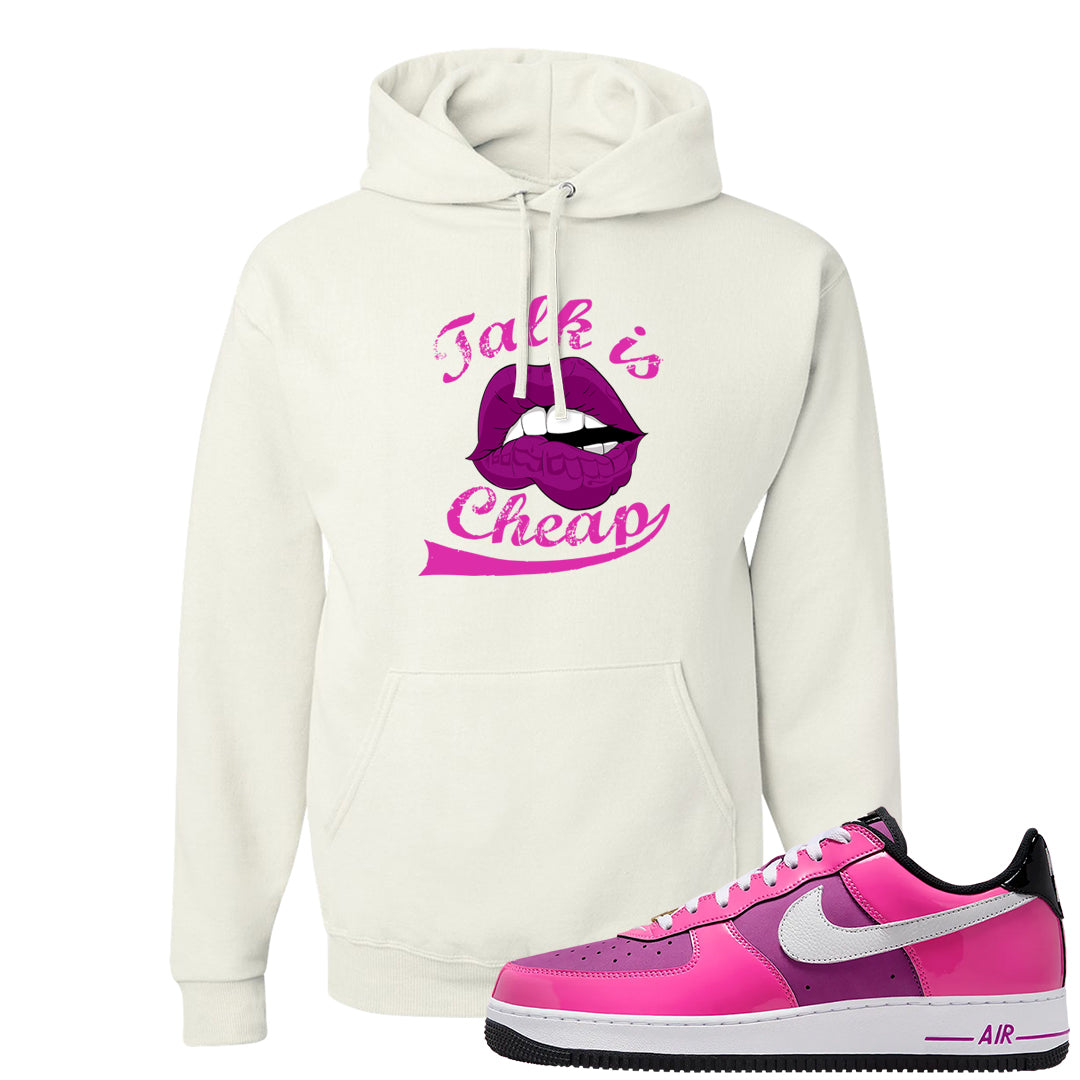 Las Vegas AF1s Hoodie | Talk Lips, White