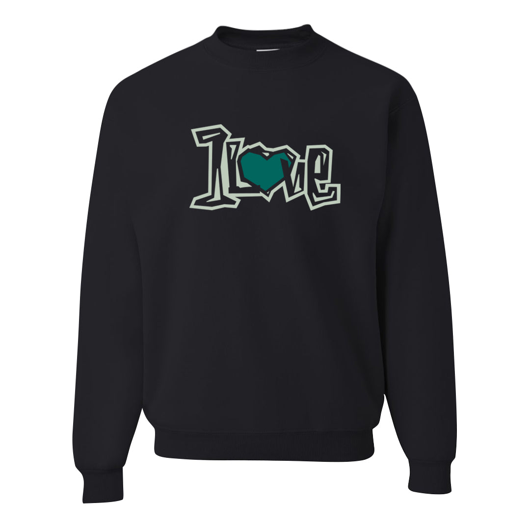 Patchwork AF 1s Crewneck Sweatshirt | 1 Love, Black