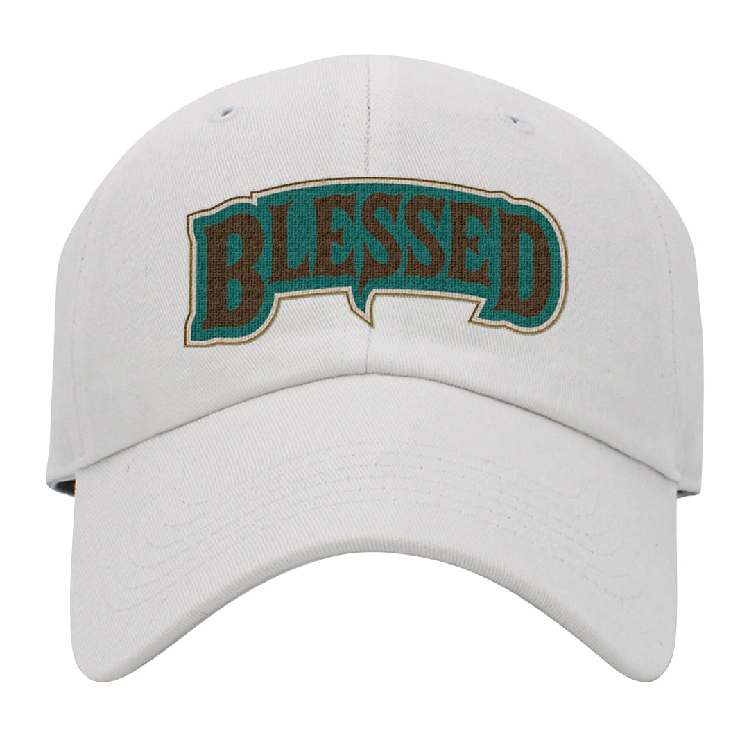 Patchwork AF 1s Dad Hat | Blessed Arch, White