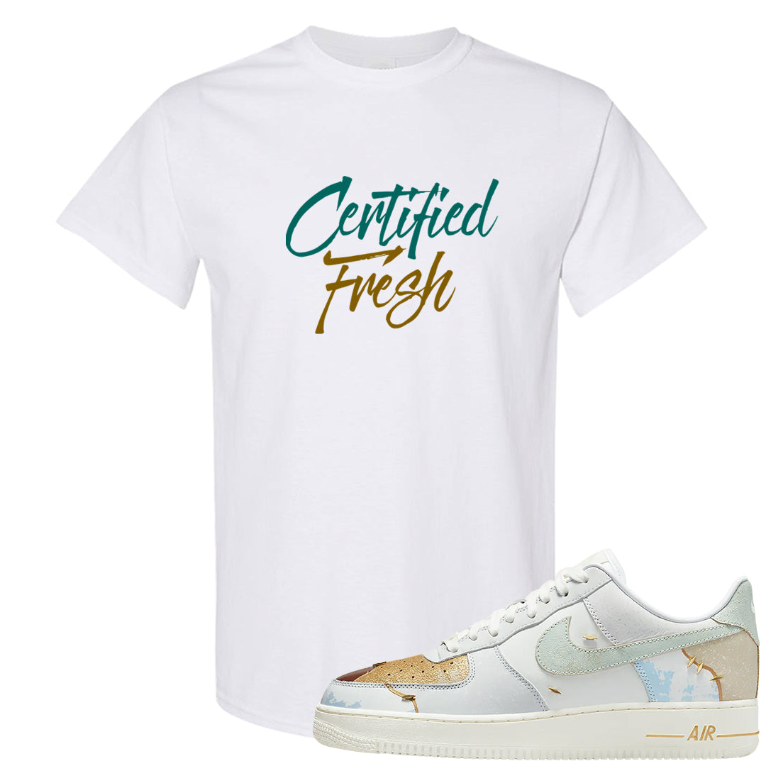 Patchwork AF 1s T Shirt | Certified Fresh, White