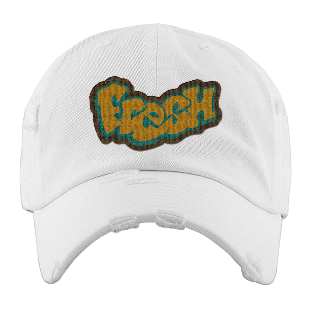 Patchwork AF 1s Distressed Dad Hat | Fresh, White