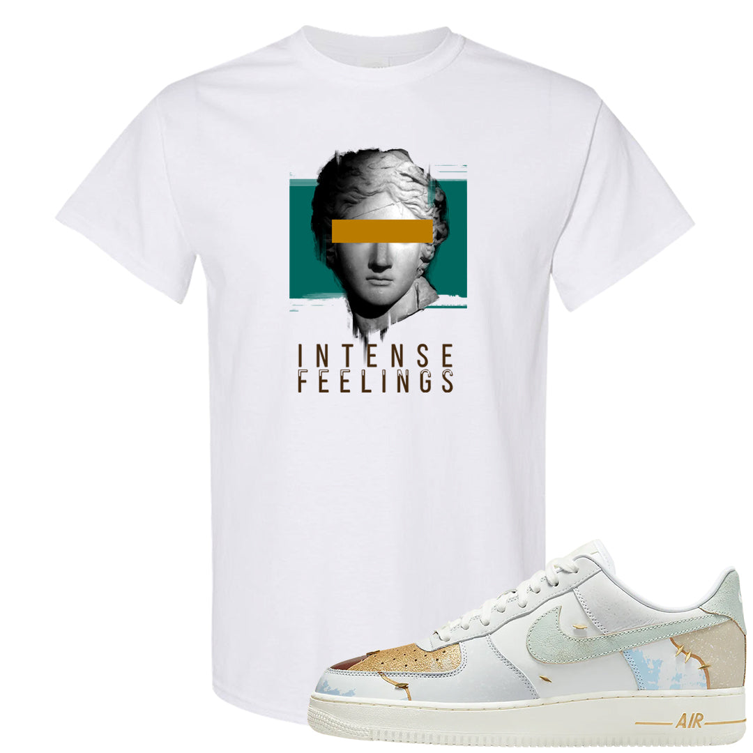 Patchwork AF 1s T Shirt | Intense Feelings, White