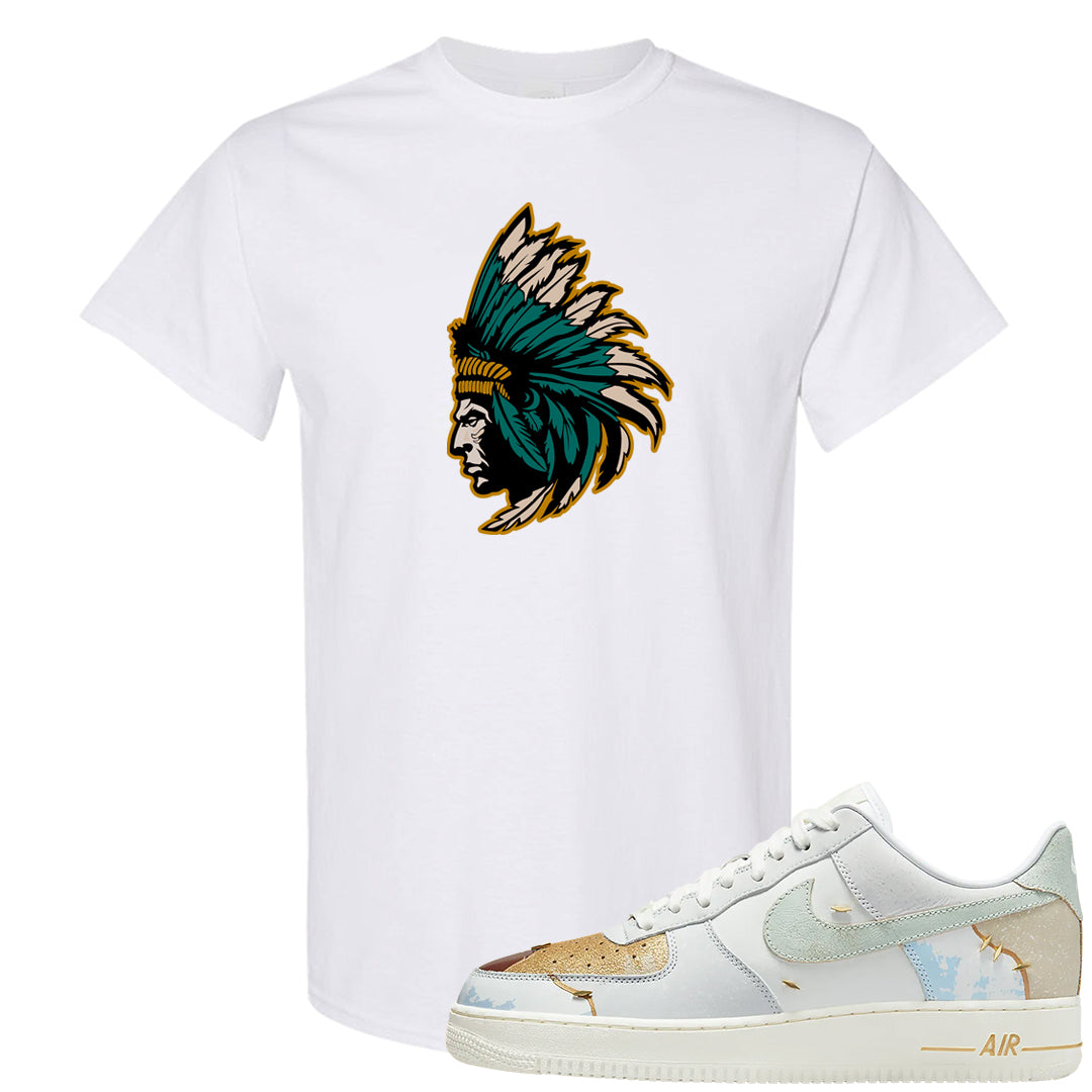 Patchwork AF 1s T Shirt | Indian Chief, White
