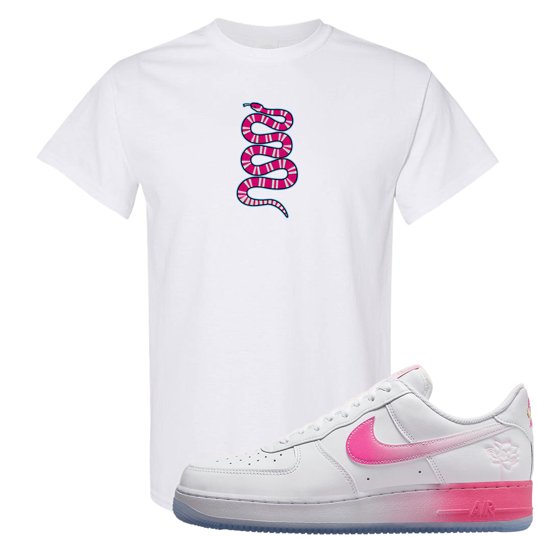 San Francisco’s Chinatown AF1s T Shirt | Coiled Snake, White