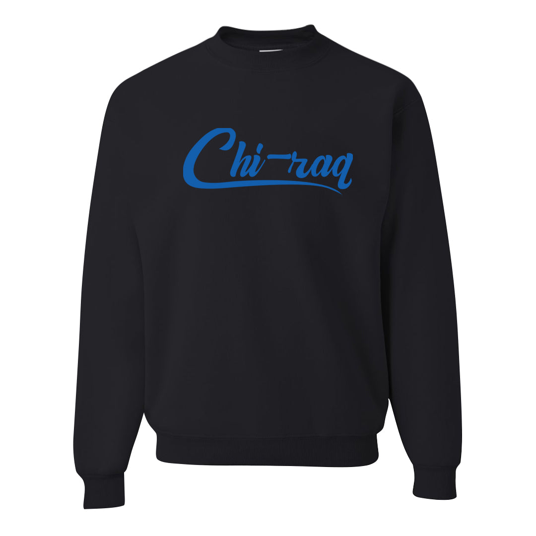 Split Remix AF1s Crewneck Sweatshirt | Chiraq, Black