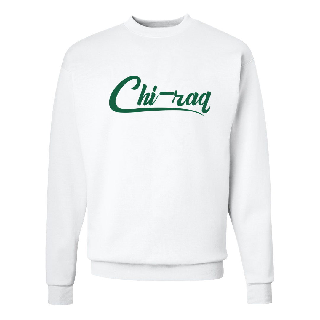 Split Remix AF1s Crewneck Sweatshirt | Chiraq, White