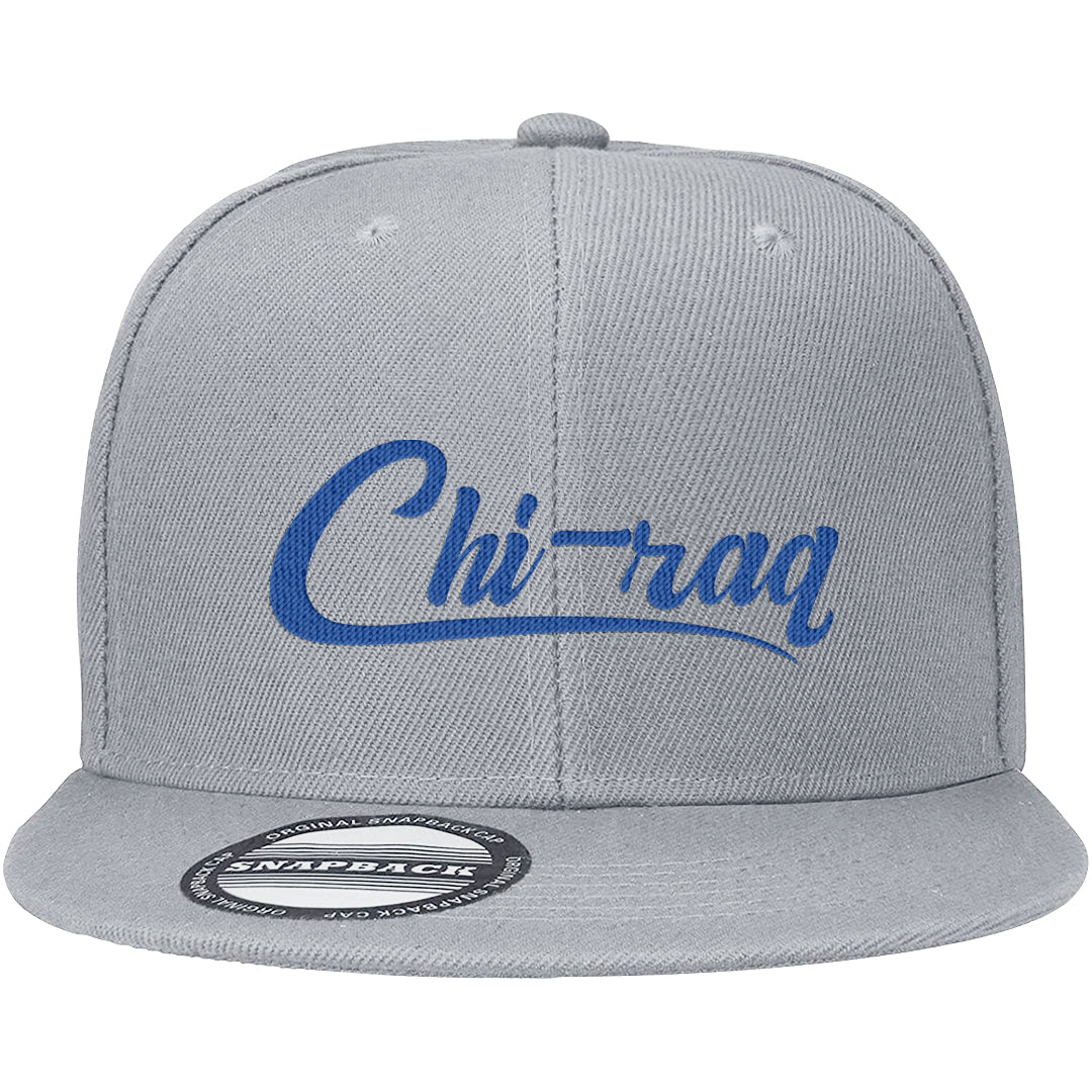 Split Remix AF1s Snapback Hat | Chiraq, Light Gray