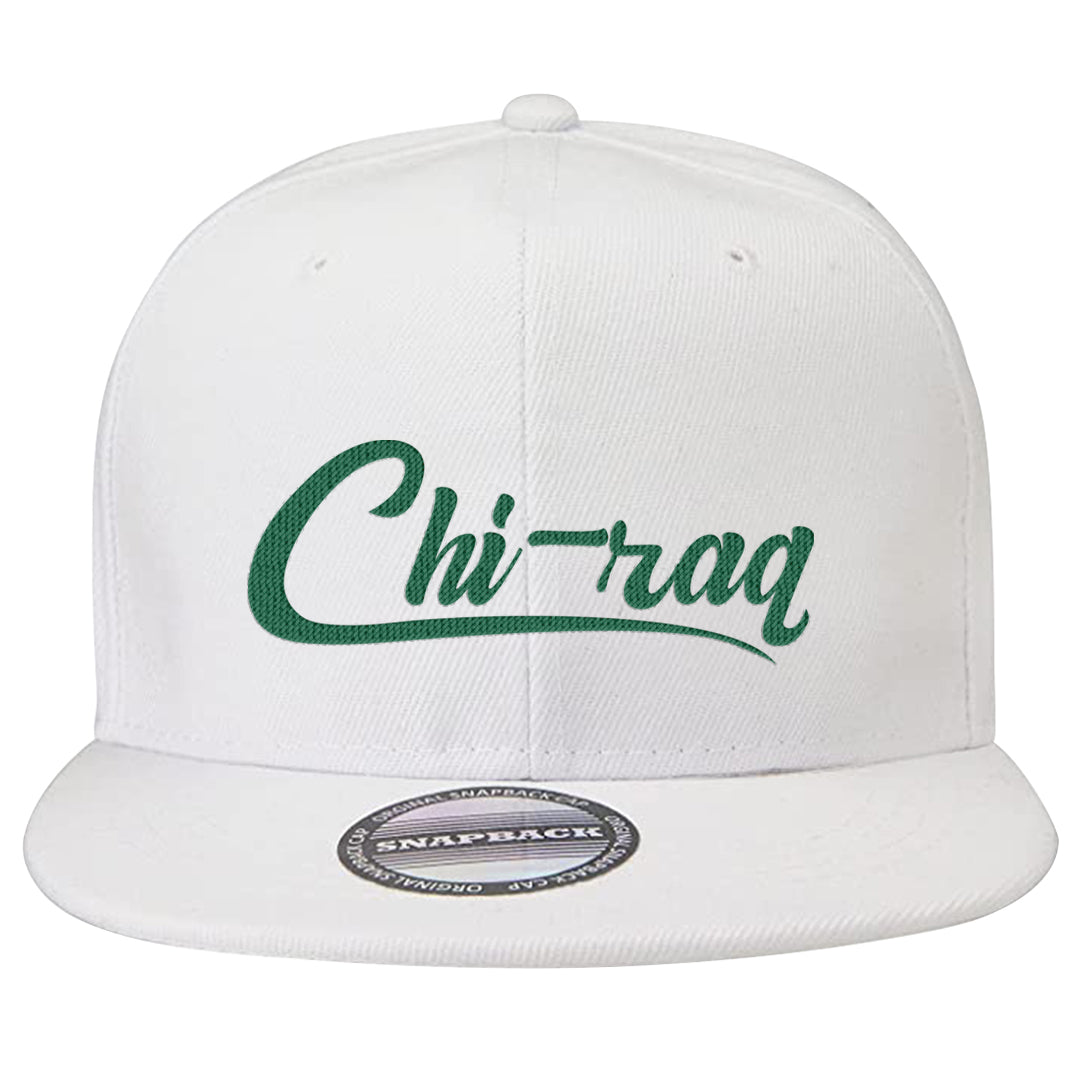 Split Remix AF1s Snapback Hat | Chiraq, White