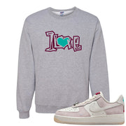 Year of the Dragon AF1s Crewneck Sweatshirt | 1 Love, Ash