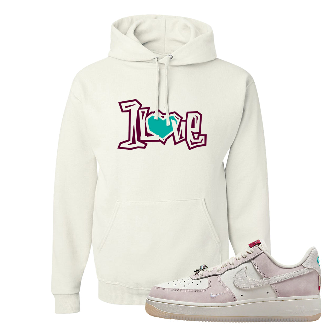 Year of the Dragon AF1s Hoodie | 1 Love, White