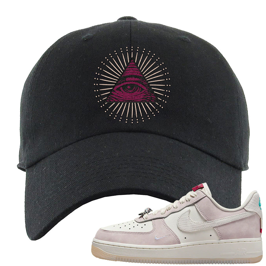 Year of the Dragon AF1s Dad Hat | All Seeing Eye, Black