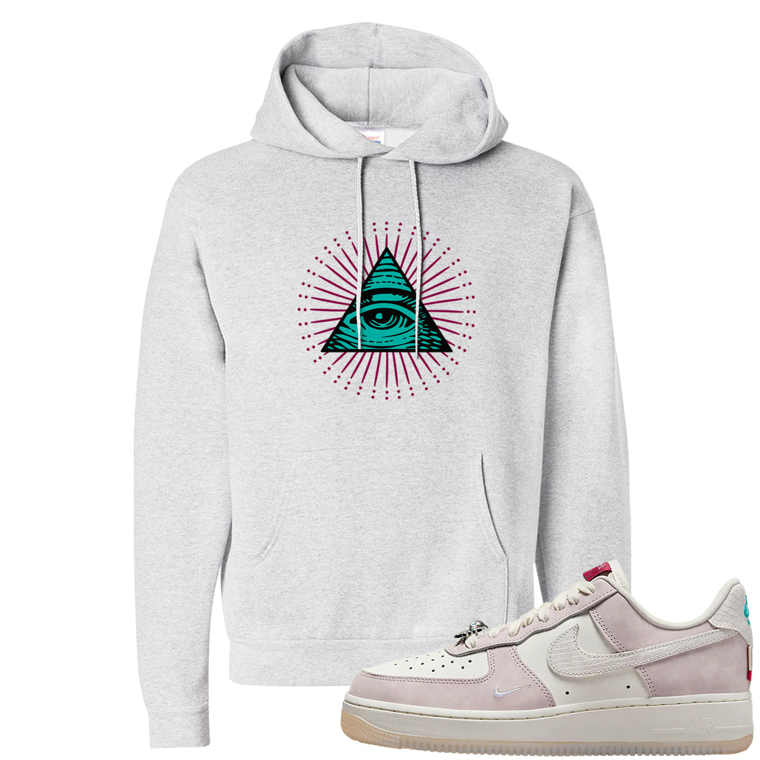 Year of the Dragon AF1s Hoodie | All Seeing Eye, Ash