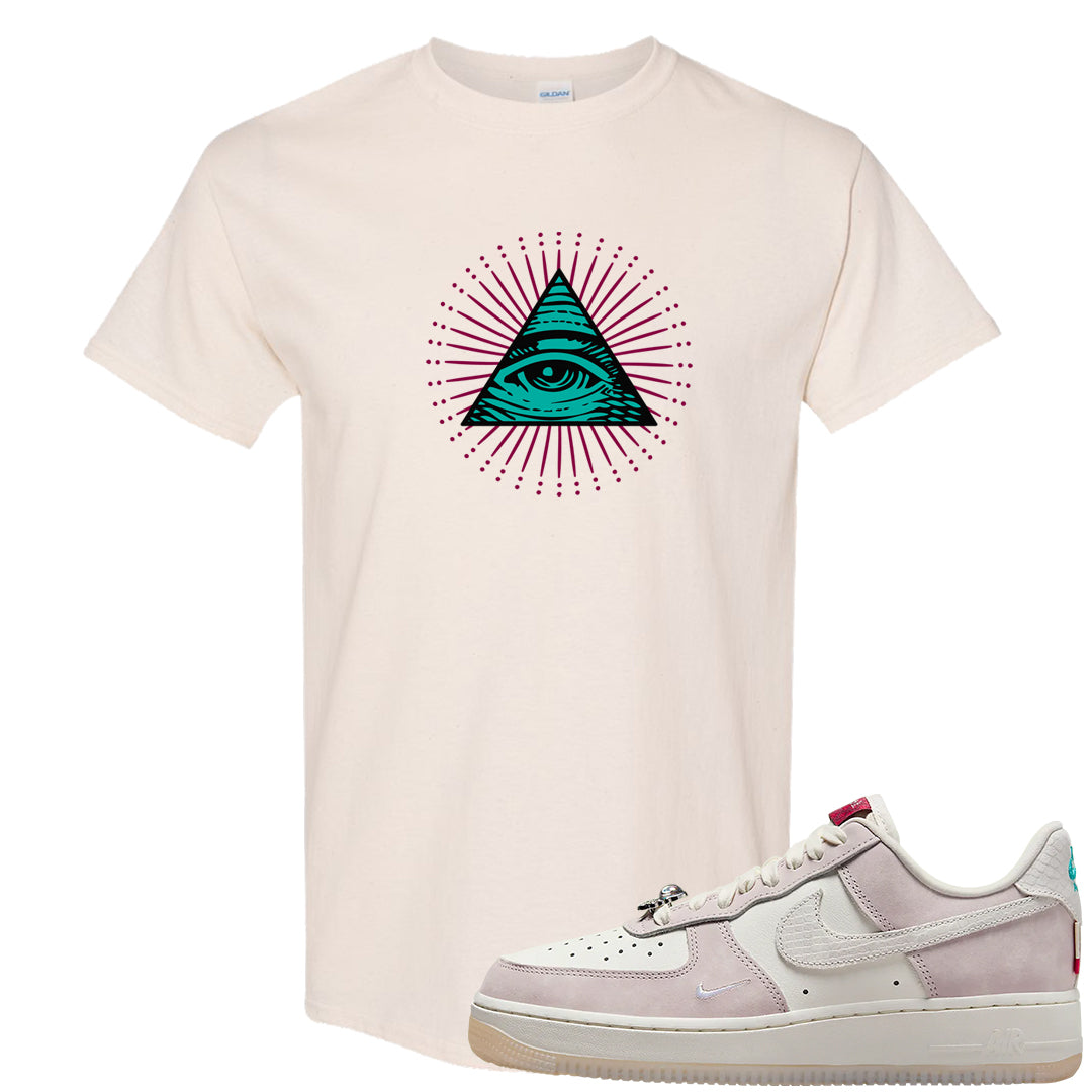 Year of the Dragon AF1s T Shirt | All Seeing Eye, Natural