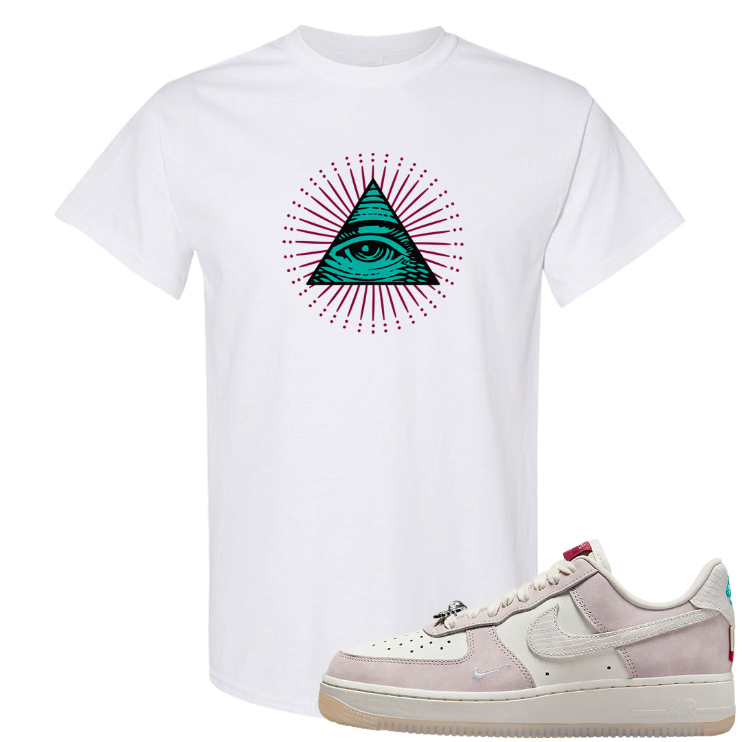Year of the Dragon AF1s T Shirt | All Seeing Eye, White