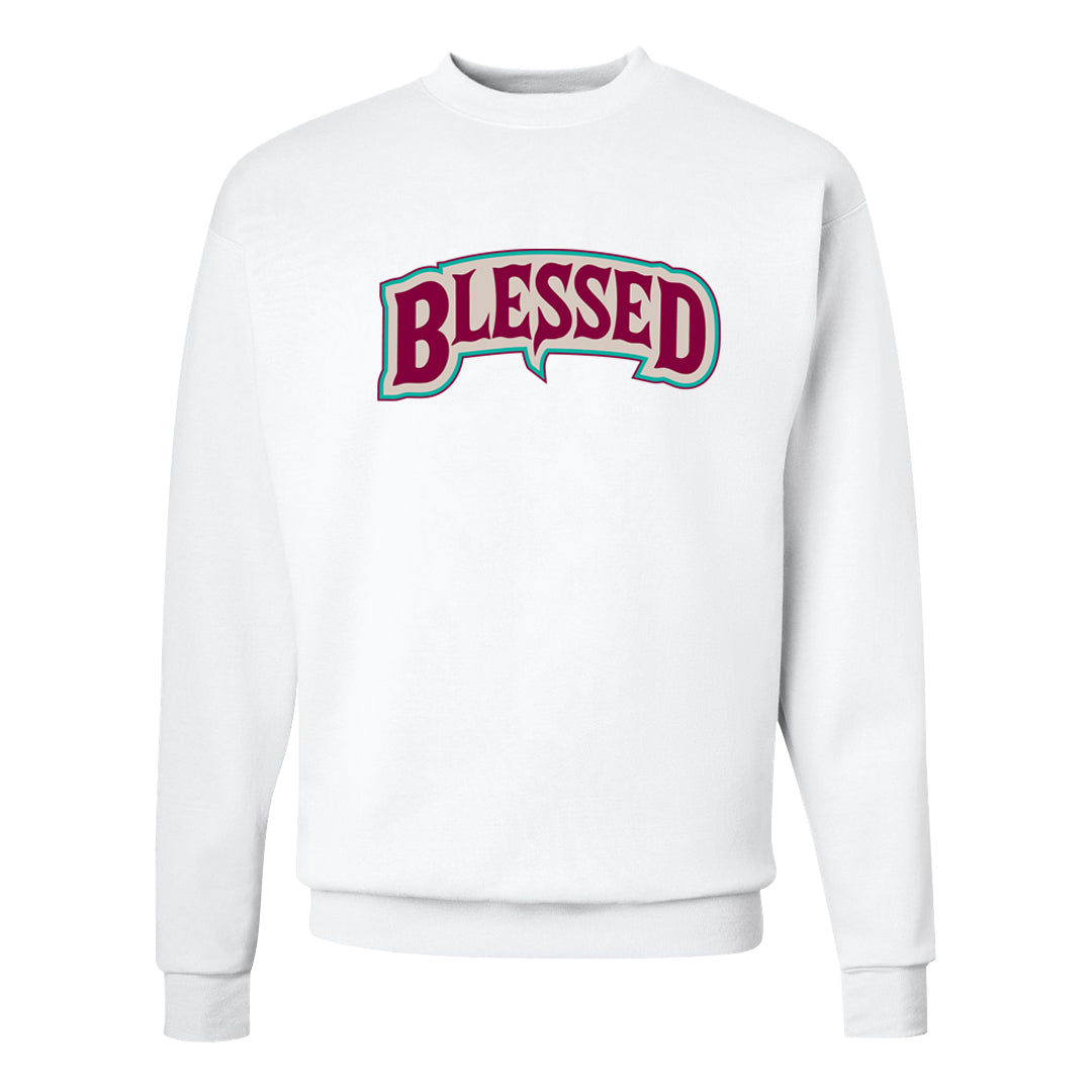 Year of the Dragon AF1s Crewneck Sweatshirt | Blessed Arch, White