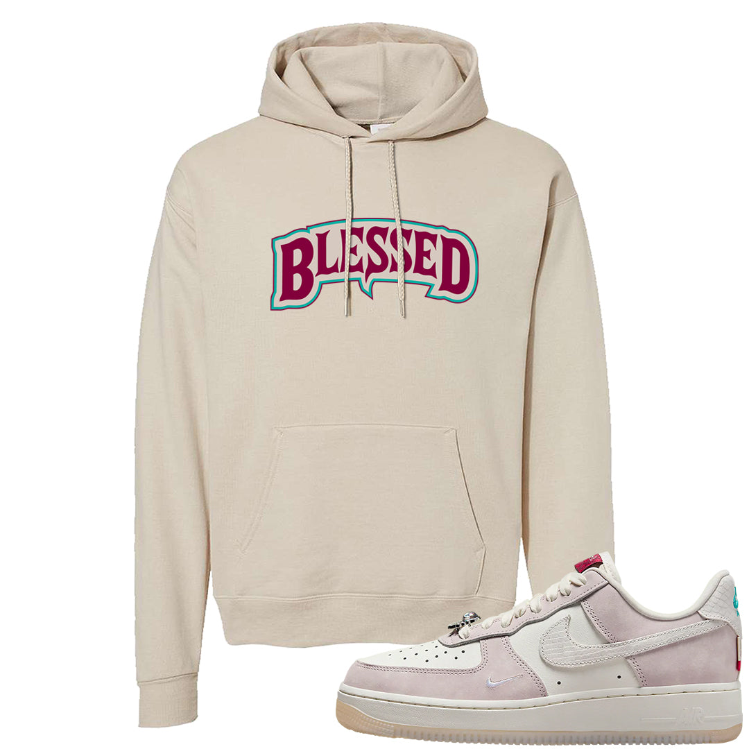 Year of the Dragon AF1s Hoodie | Blessed Arch, Sand