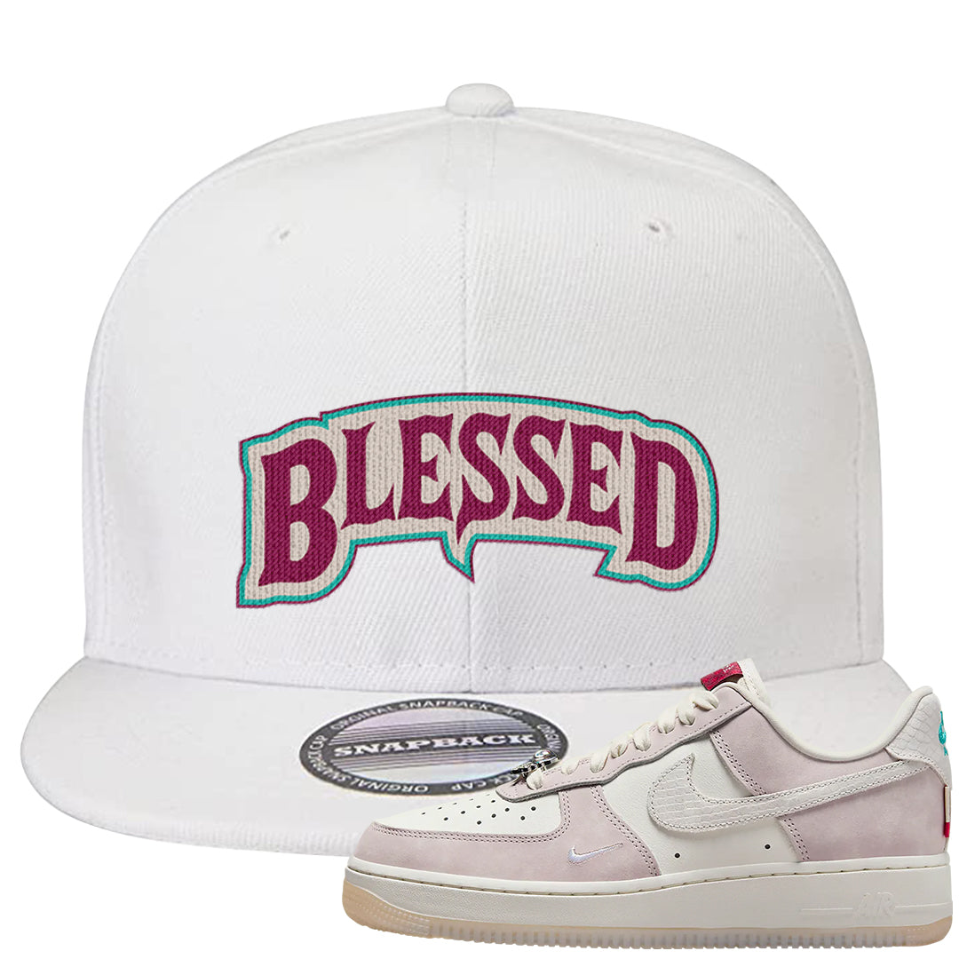 Year of the Dragon AF1s Snapback Hat | Blessed Arch, White