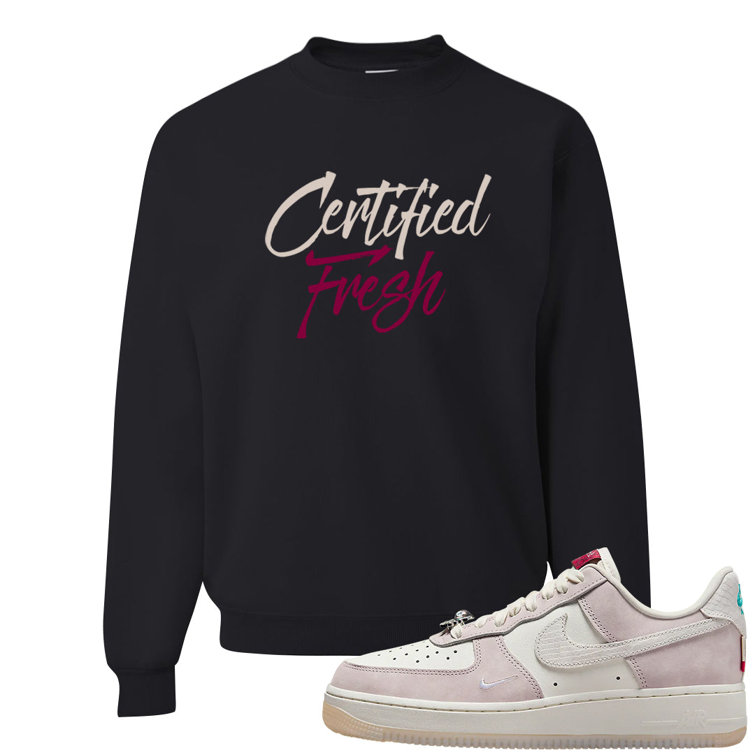 Year of the Dragon AF1s Crewneck Sweatshirt | Certified Fresh, Black