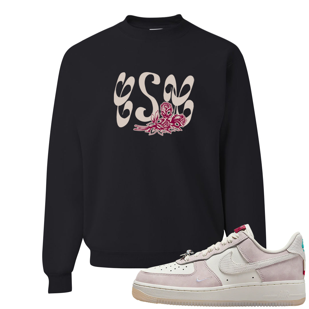 Year of the Dragon AF1s Crewneck Sweatshirt | Certified Sneakerhead, Black