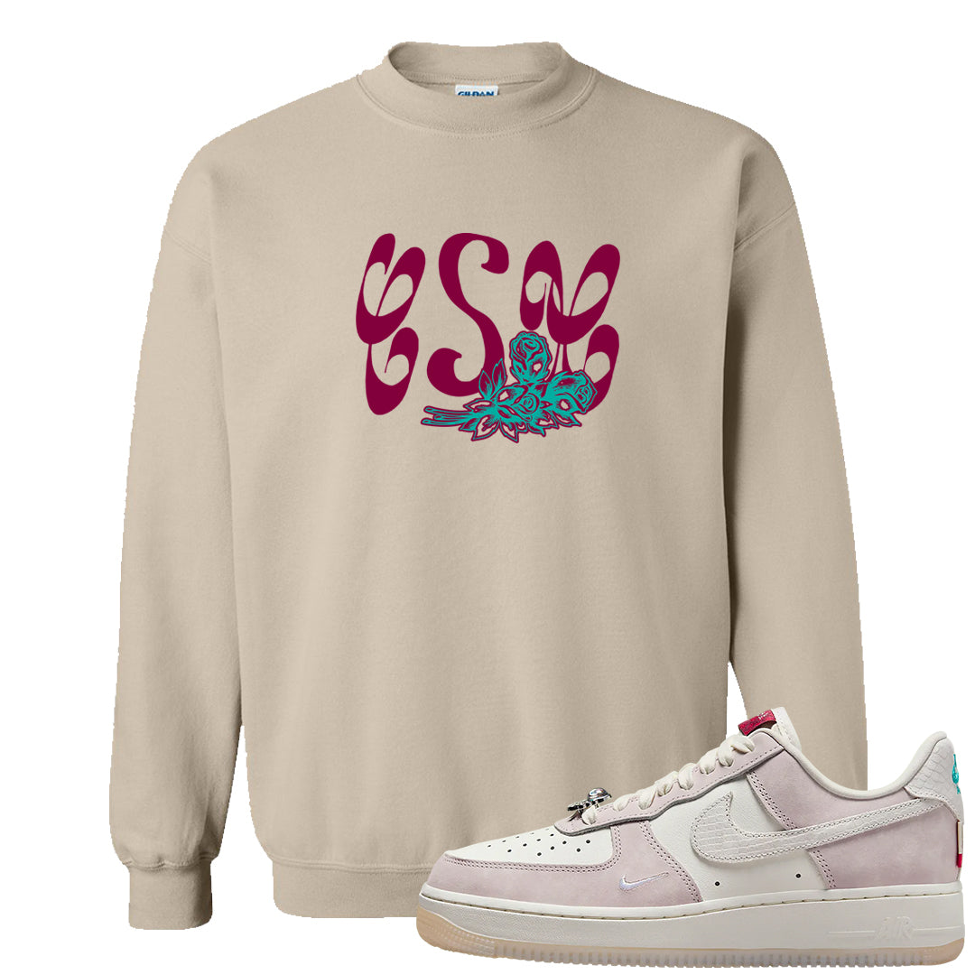 Year of the Dragon AF1s Crewneck Sweatshirt | Certified Sneakerhead, Sand