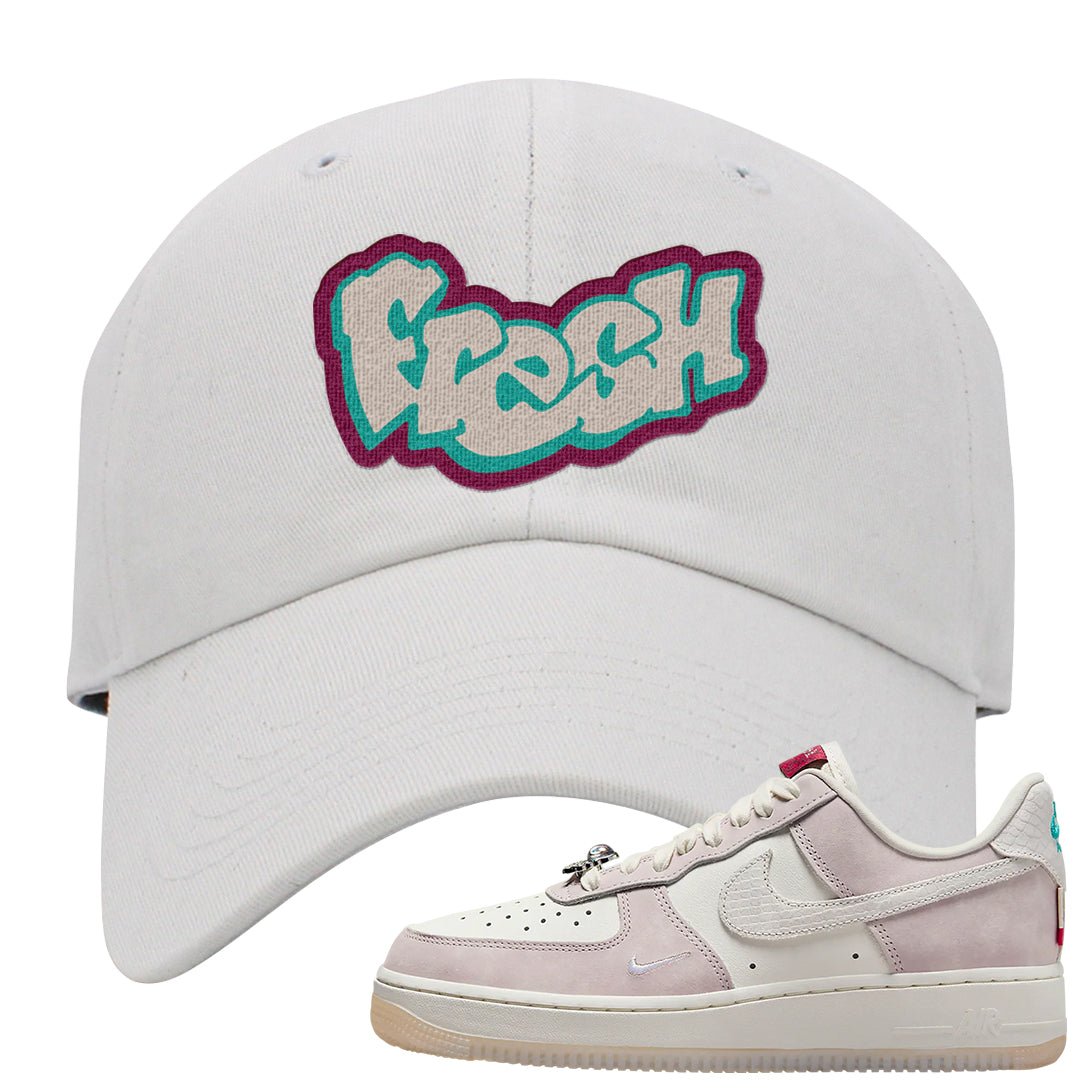 Year of the Dragon AF1s Dad Hat | Fresh, White