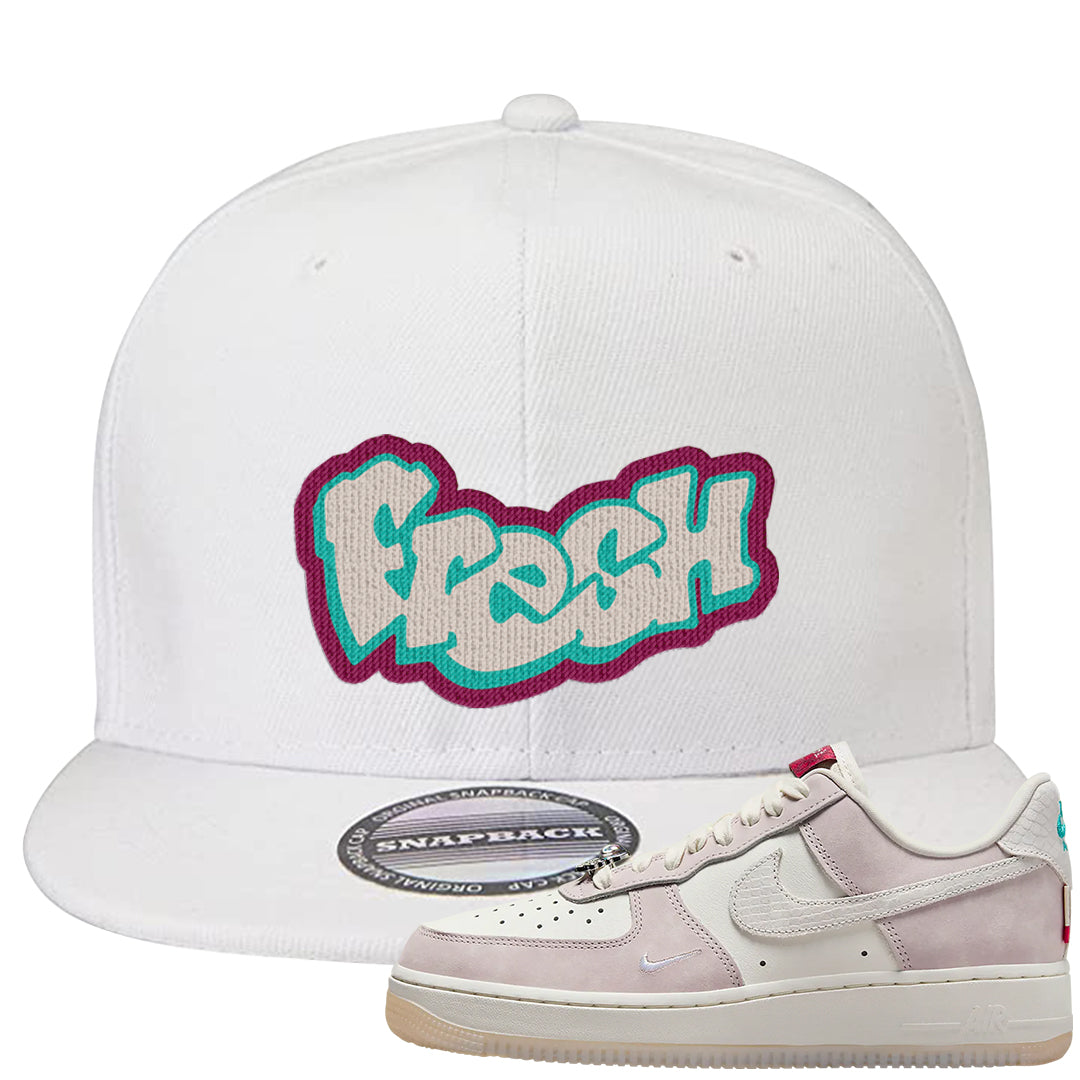 Year of the Dragon AF1s Snapback Hat | Fresh, White