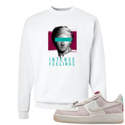 Year of the Dragon AF1s Crewneck Sweatshirt | Intense Feelings, White