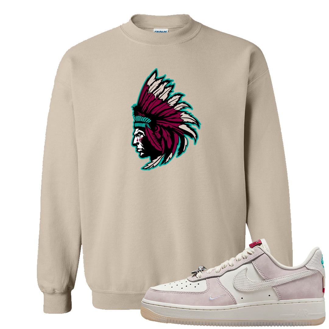 Year of the Dragon AF1s Crewneck Sweatshirt | Indian Chief, Sand