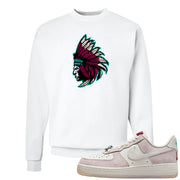 Year of the Dragon AF1s Crewneck Sweatshirt | Indian Chief, White