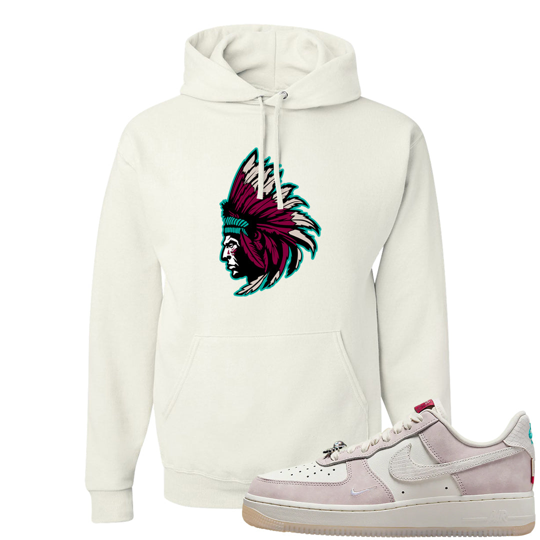 Year of the Dragon AF1s Hoodie | Indian Chief, White