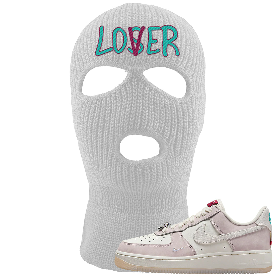 Year of the Dragon AF1s Ski Mask | Lover, White