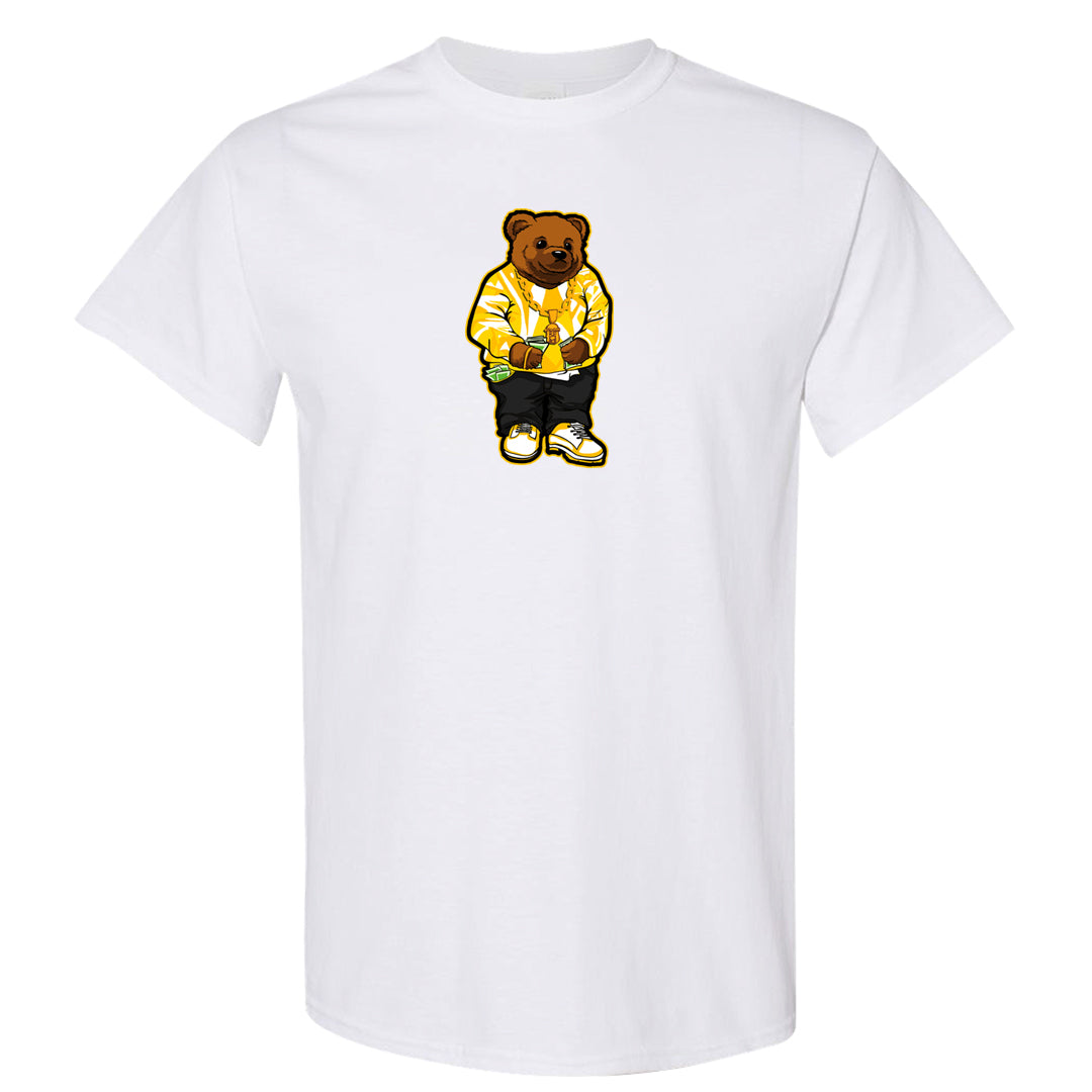 Yellow Snakeskin Low 11s T Shirt | Sweater Bear, White