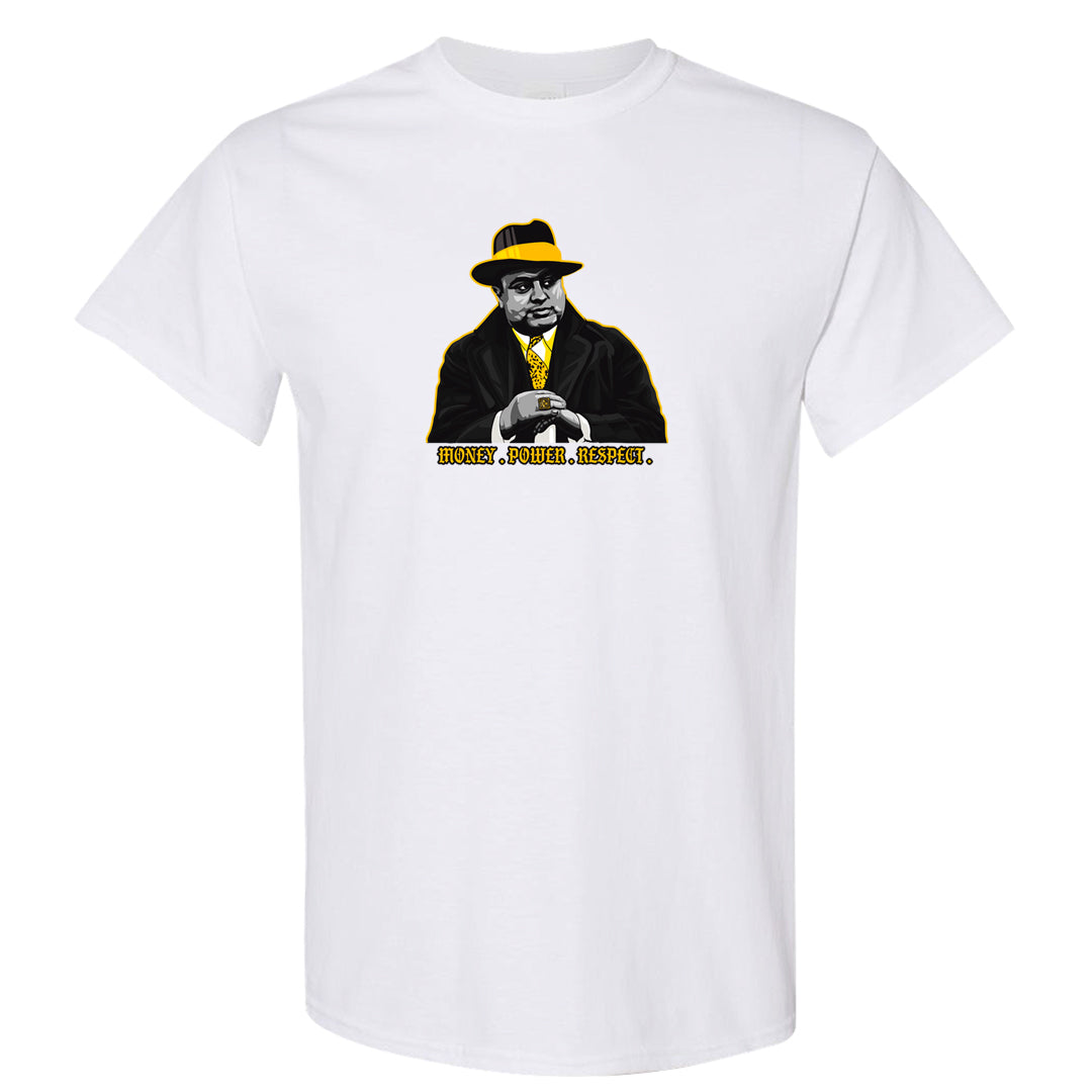 Yellow Snakeskin Low 11s T Shirt | Capone Illustration, White